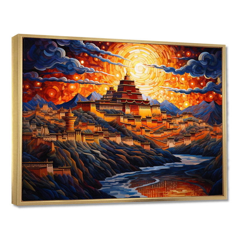 Décoration murale Glorious Empire, H 12 po x l 20 po, Cadre flottant doré