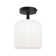 Parkmont Plug & Play 1-Light Semi Flush Mount in Transitional and Modern Style-11.33 Inches Tall and 8.8 Inches Wide