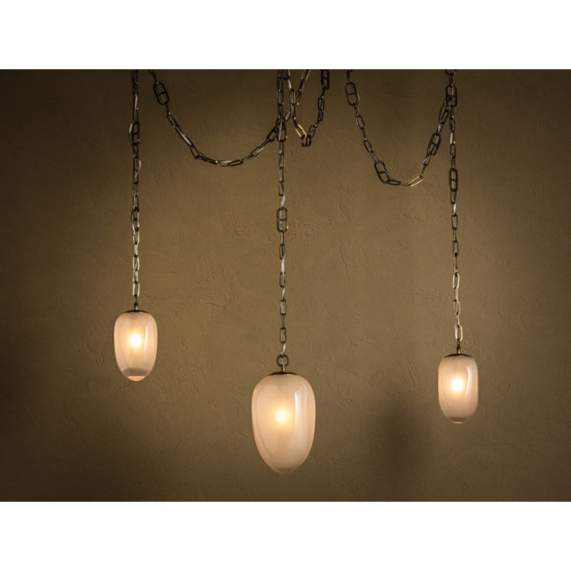 Daith Light Chandelier by Noz Nozawa for Corbett Lighting, 70" H x 61.25" W x 61.25" D