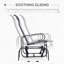 Fauteuil oscillant d'extérieur, balançoires pour patio extérieur avec mécanisme à bascule lisse et construction légère pour la cour arrière-273144460