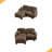 Pleated Design Cozy Chenille Fabric 2 Seater Modular Sofa With High-Density Ergonomic Foam Seat, L Shape Sectional Couch With Ottoman-771032332