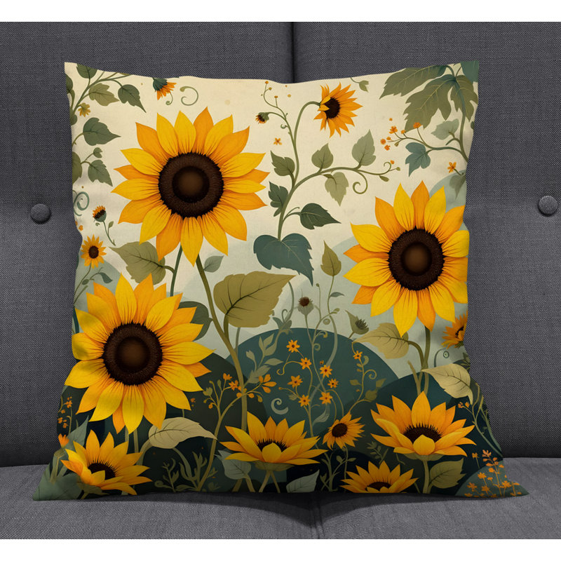 Coussin décoratif, H 20 po x l 20 po, Polyester