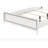 White Finish Queen Bed W/Led