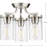 Rumaysa Glass Semi Flush Mount-41110201