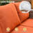 
Burcin Outdoor Rattan Woven Sofa With Luminous End Table And Swivel Chair-604153863