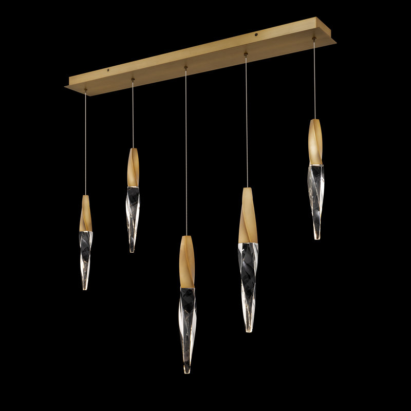 Kindjal 5 - Light Pendant, Aged Brass