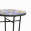 Table d'appoint de patio avec tablette