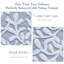 Ensemble de serviettes en jacquard floral 100% coton 550 g / m² Skyler 6 pièces-124199596