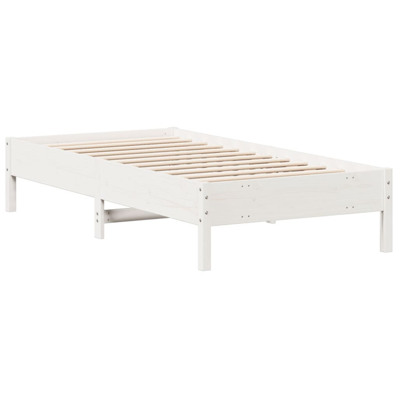 Odeline Solid Pine Wood Bed Frame, Wax Brown, Small Single (2'6)