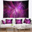 Tapisserie mauve à motif abstrait fractal-28497196