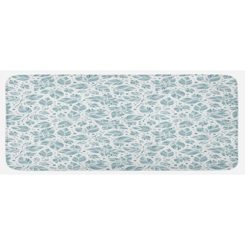 Tapis de cuisine à feuilles