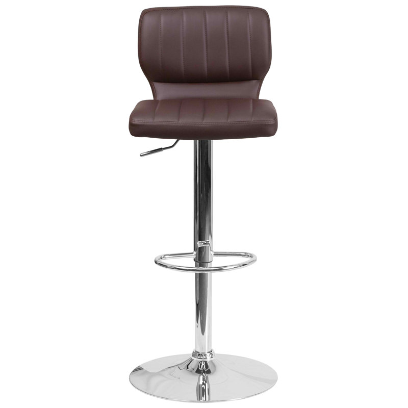 Tabouret pivotant à hauteur réglable Troutville, Brun