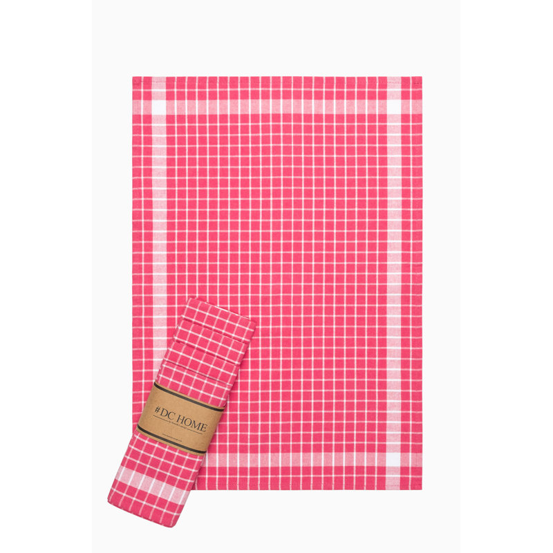 Ensemble de serviettes à main 100% coton 5 pièces Sky, Rose / blanc