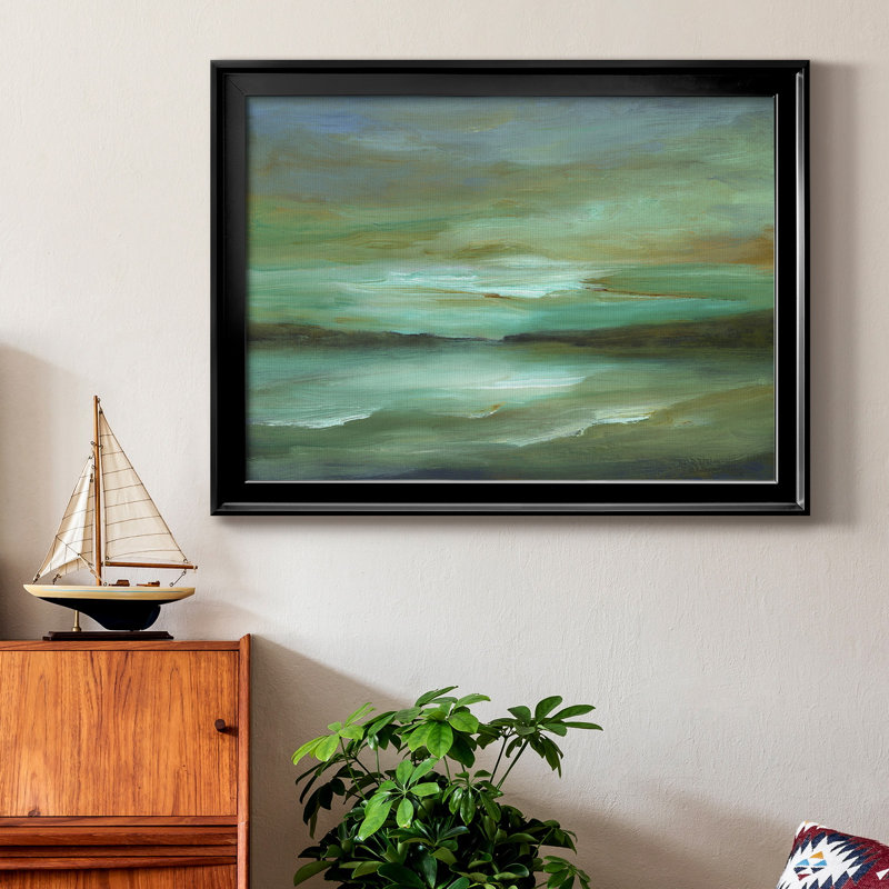 Hidden Cove, reproduction d'art sur toile, H 26,5 po x l 36,5 po x P 1 po, Toile encadrée noire