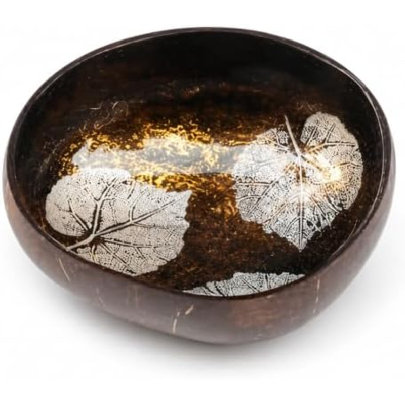 Natural Natural Coconut Bowl, Blue,Black