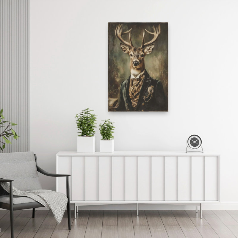 «Handsome Buck I», reproduction d'art abstrait contemporain, 36" H x 24" W
