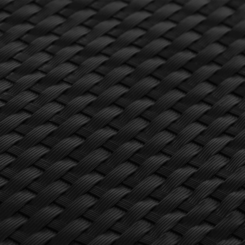 Charrie Polyethylene Balcony Privacy Screen, 400cm W x 100cm D, Black
