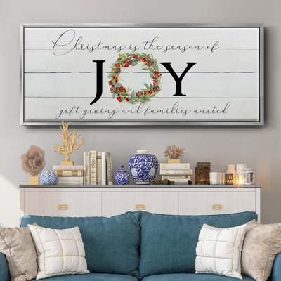 Season of Joy- Framed Canvas