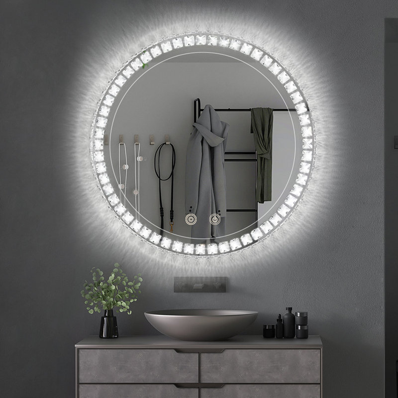Miroir de salle de bain Hetem, 24 po x 24 po