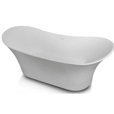 Iza 68.89'' x 28.75'' Soaking Acrylic Bathtub