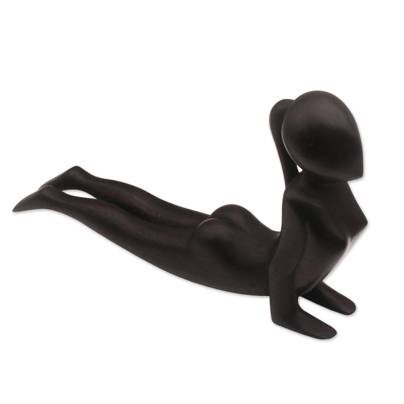 Statue en bois Erelah Cobra Yoga