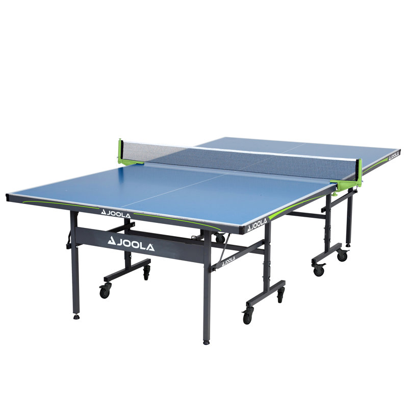 Joola Nova Outdoor Table Tennis Table - Foldable Outside Ping Pong Table for Outdoor and Indoor Use - Waterproof Aluminum Surface with Weatherproof Ping Pong Net and Post Set