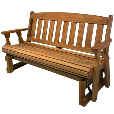 Heavy Duty 800 Lb Mission Treated Porch Glider Bench, 4ft