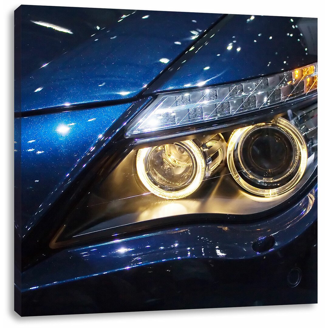 Leinwandbild BMW Angel Eyes Blau