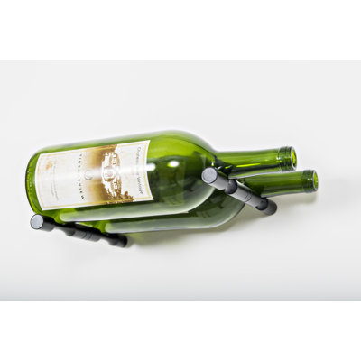 Jamyra 2 Bottle Wall Mounted Wine Bottle Rack For Magnum Bottles