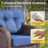 Harbor 5-Piece Outdoor Wicker Patio Furniture Sofa Set With 55,000 BTU Fire Pit Table, Thick Cushions-120008821