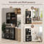 Armoire de rangement autoportante avec huche pour salle à manger-1598710098