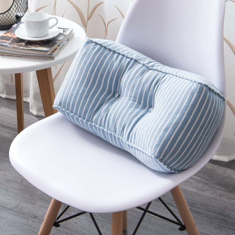 Trill Outdoor Dining Chair Back Cushion, Light Blue