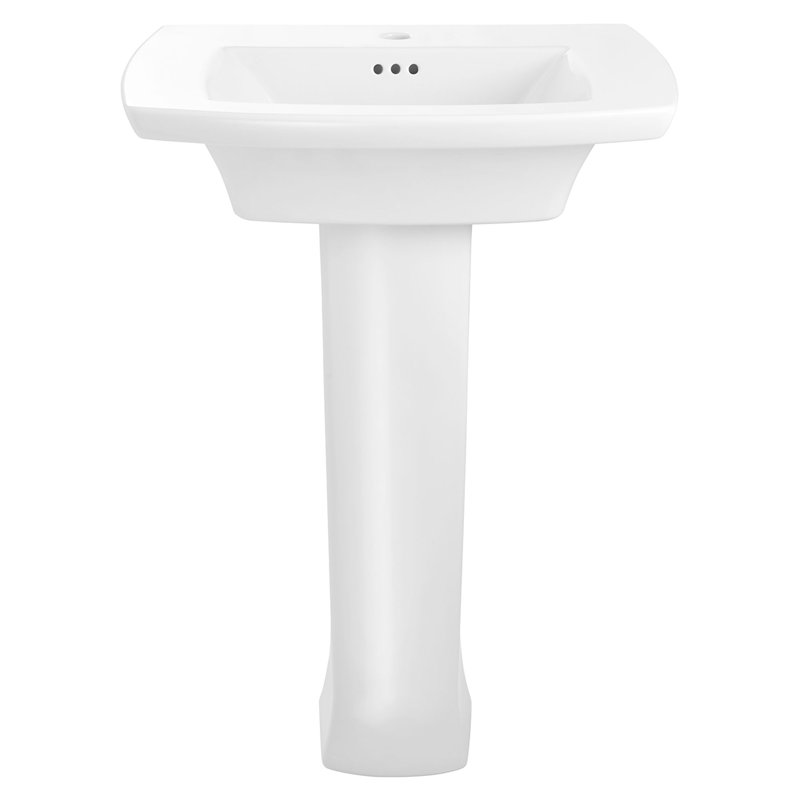 American Standard Edgemere 19.5'' White Ceramic Rectangular Bathroom Sink with Overflow, Single