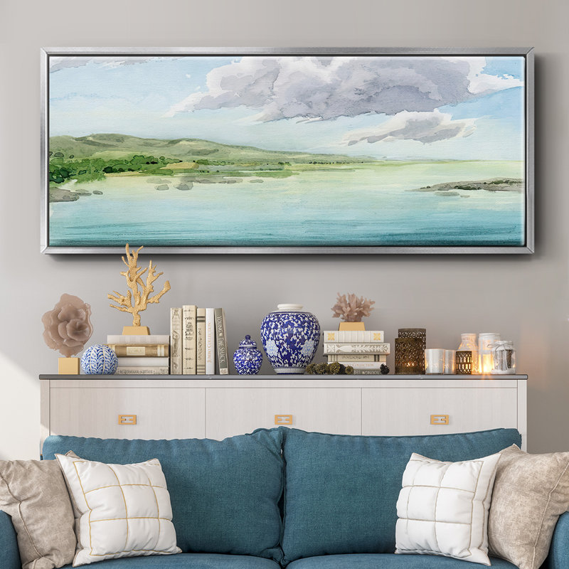 Clear Lagoon II- Framed Canvas