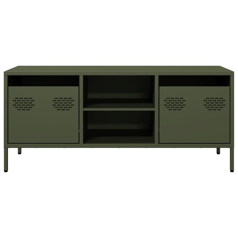 Meuble télé vidaXL, Vert olive