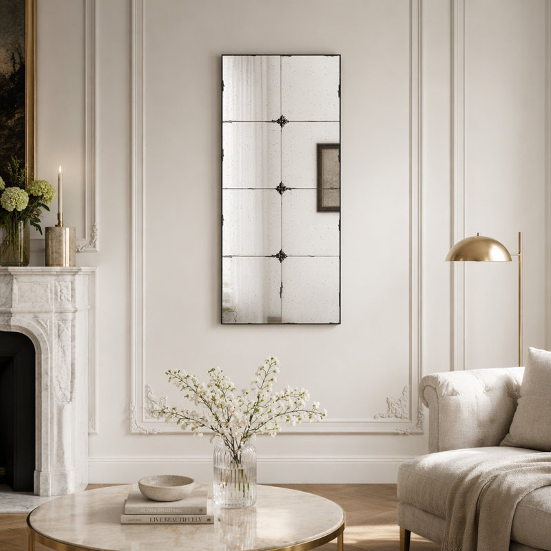Miroir mural 21 x 47 po, 47 po x 20,9 po, Rectangulaire