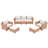 7 - Person Outdoor Wicker Seating Group With Cushions