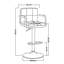 Tabouret de bar pivotant à hauteur réglable Aarvin-71053729