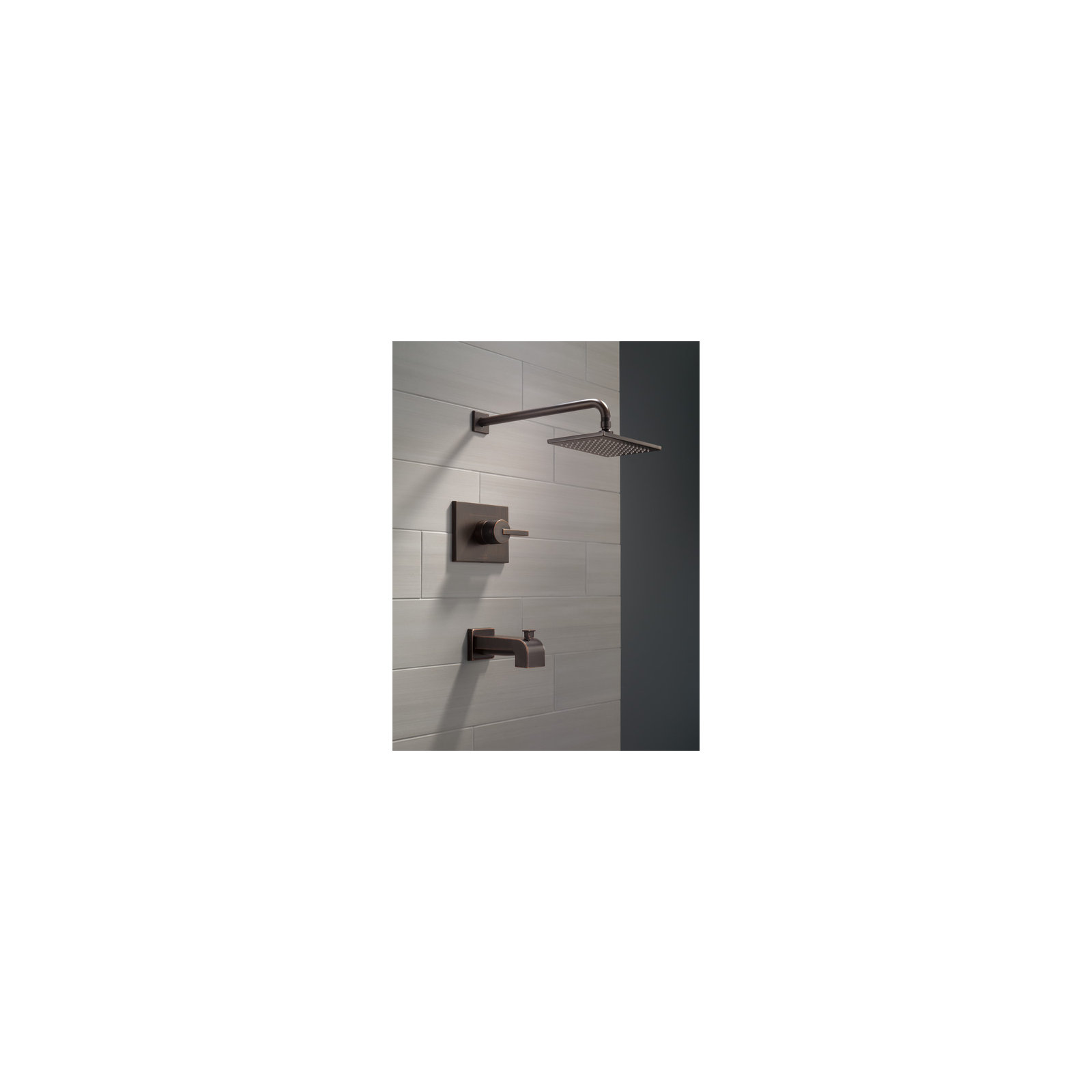 Vero 14 Series Volume Tub and Shower Faucet Trim with Lever Handles and Monitor, Rubbed Bronze