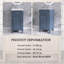 Meuble-lavabo simple autoportant bleu 18 po avec lavabo en céramique, avec porte à fermeture douce, tablette réglable-1292383480