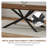 55.1 To 78.74"W x 35.43"D Rectangular Rounded-Corner Extendable Dining Table For 6-10Seat-660134834