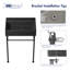 Lavabo de salle de bain rectangulaire en porcelaine vitreuse avec trop-plein Turner l 24 po x P 16 po x H 35 po Turner-105291674