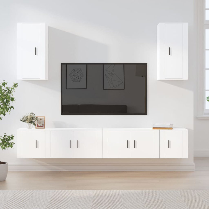 Akheelesh TV Stand for TVs up to 43", White