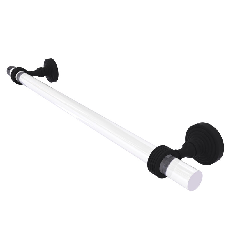 Barre à serviettes murale Jarrell, Noir mat, H 3,985 po x l 34 po x P 2,2 po