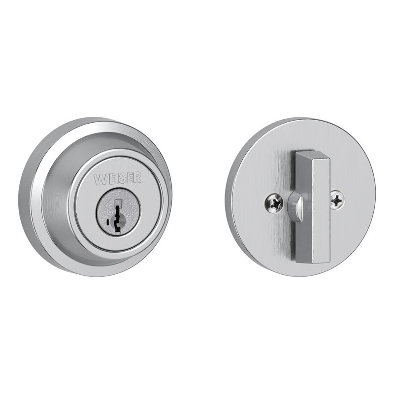 Pêne dormant à cylindre simple Elements avec SmartKey, Nickel satiné