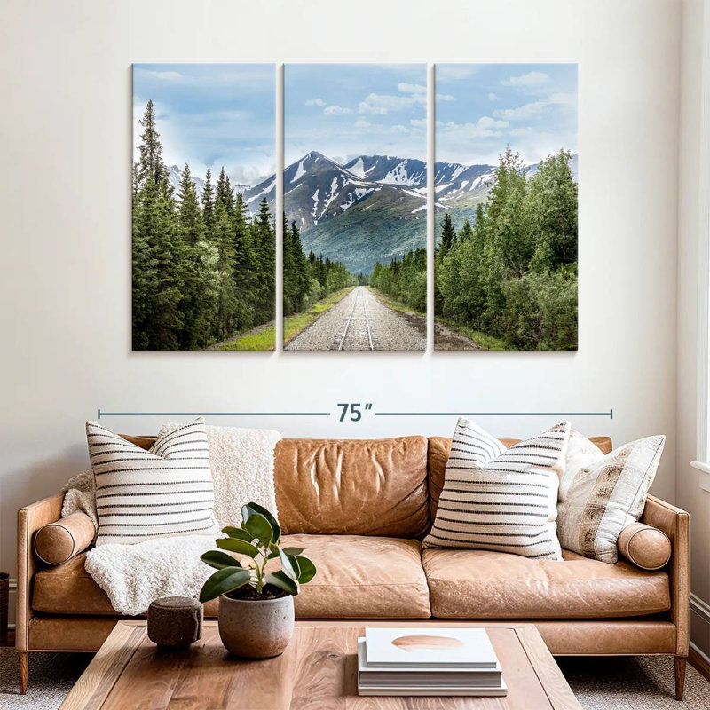 Alvord Train Tracks To Denali, H 42 po x l 65 po