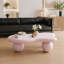 Table basse de 47 pouces en forme de nuage, table basse basse avec 3 pieds sphériques pour le salon-927104059