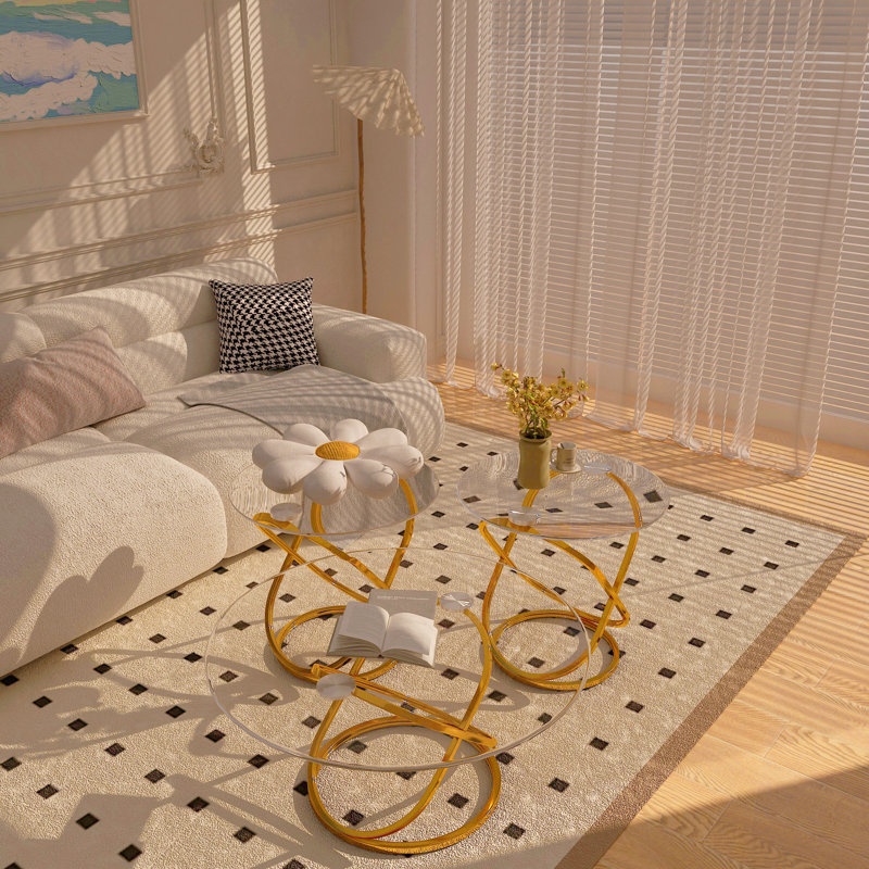 Modern Coffee Table, Gold