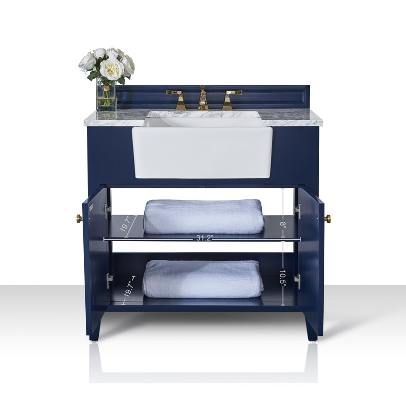 Adeline 36'' W Single Vanity, Heritage Blue