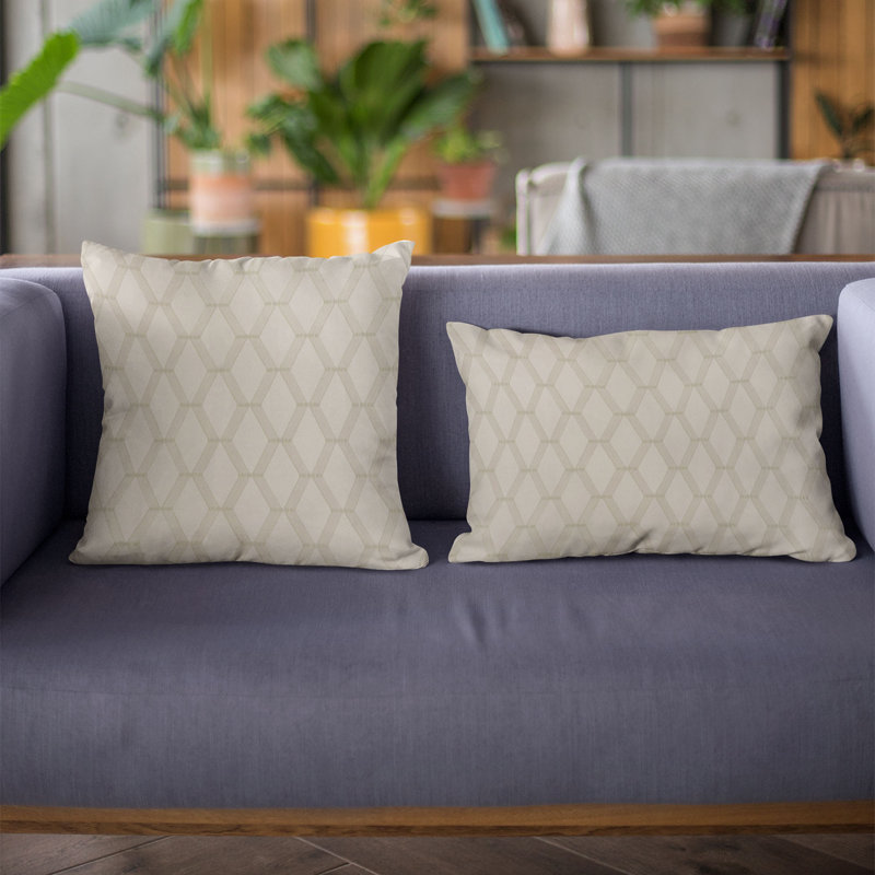 Coussin rectangulaire en tissu Plutus, Sérénité, 20 po x 30 po